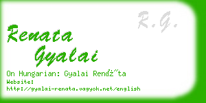 renata gyalai business card